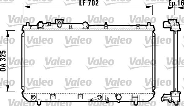 734124 VALEO Радиатор, охлаждение двигателя