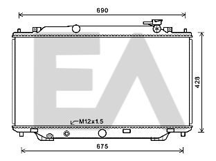 31R52122 EACLIMA Радиатор, охлаждение двигателя