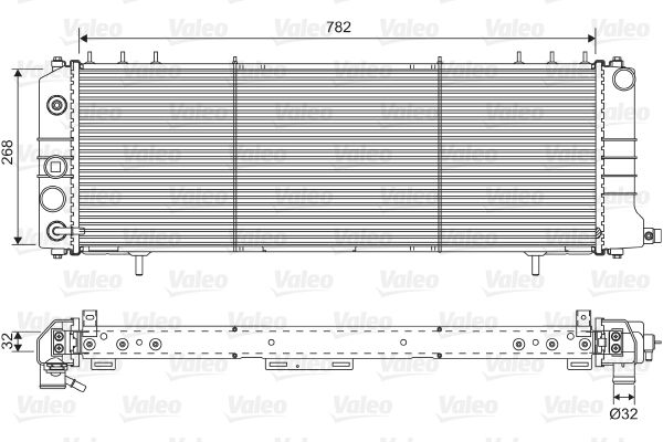 701574 VALEO Радиатор, охлаждение двигателя