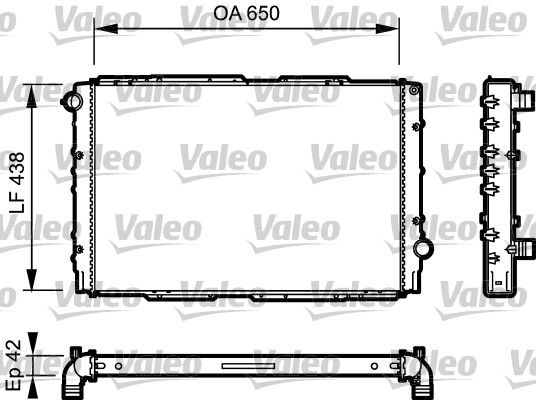 732939 VALEO Радиатор, охлаждение двигателя