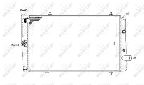 WG1722863 WILMINK GROUP Радиатор, охлаждение двигателя