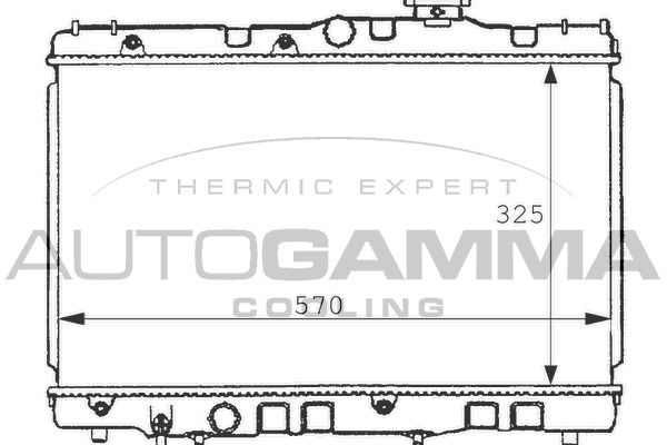 100997 AUTOGAMMA Радиатор, охлаждение двигателя