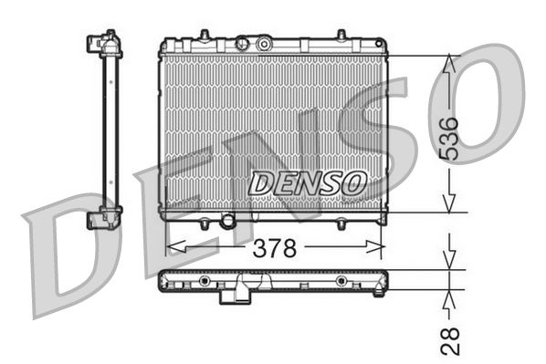 DRM21056 DENSO Радиатор, охлаждение двигателя