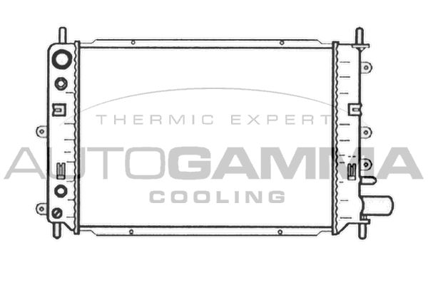 104144 AUTOGAMMA Радиатор, охлаждение двигателя