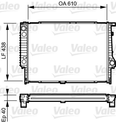 734615 VALEO Радиатор, охлаждение двигателя