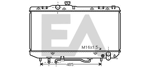 31R71064 EACLIMA Радиатор, охлаждение двигателя