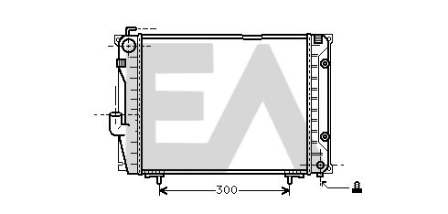 31R50112 EACLIMA Радиатор, охлаждение двигателя