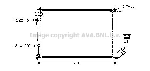 CNA2107 AVA QUALITY COOLING Радиатор, охлаждение двигателя