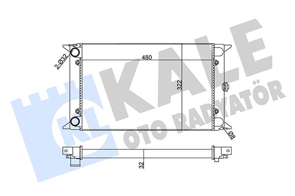 139000 KALE OTO RADYATÖR Радиатор, охлаждение двигателя