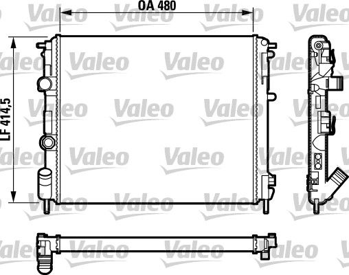 732761 VALEO Радиатор, охлаждение двигателя