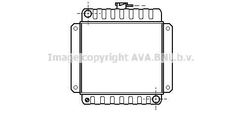 BW2006 AVA QUALITY COOLING Радиатор, охлаждение двигателя