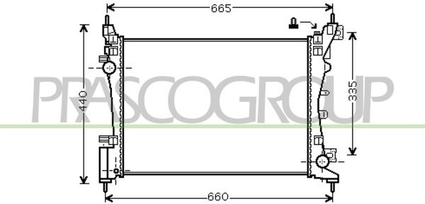 FT342R003 PRASCO Радиатор, охлаждение двигателя