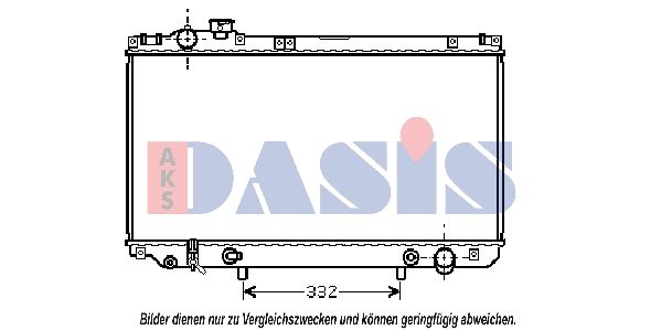 210107N AKS DASIS Радиатор, охлаждение двигателя