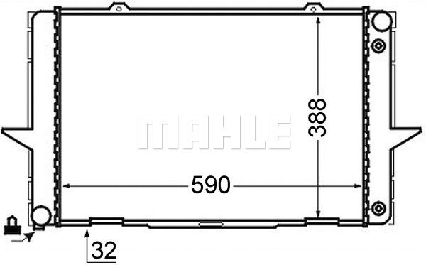 CR762000S MAHLE Радиатор, охлаждение двигателя