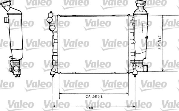 730366 VALEO Радиатор, охлаждение двигателя