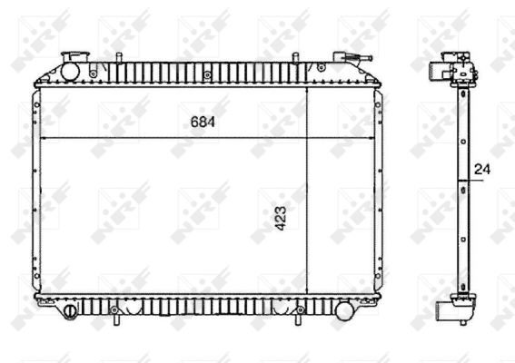 WG1721711 WILMINK GROUP Радиатор, охлаждение двигателя