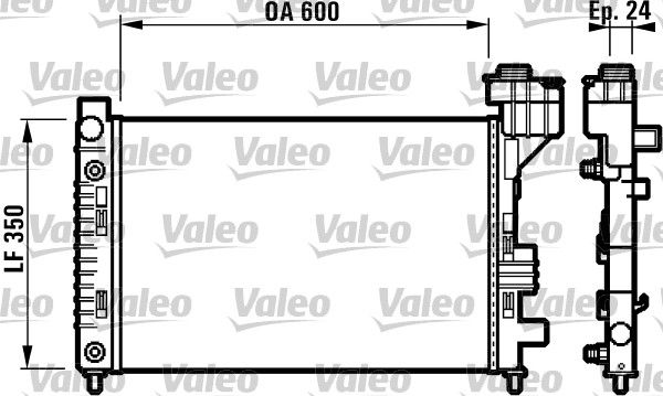 732587 VALEO Радиатор, охлаждение двигателя