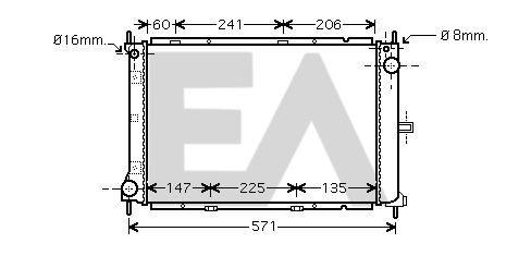 31R18102 EACLIMA Радиатор, охлаждение двигателя