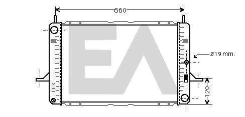 31R22036 EACLIMA Радиатор, охлаждение двигателя