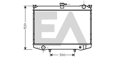 31R18015 EACLIMA Радиатор, охлаждение двигателя