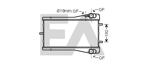 31R58011 EACLIMA Радиатор, охлаждение двигателя