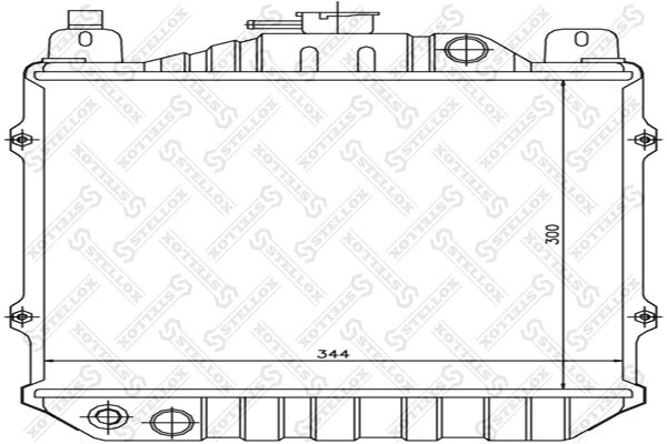 1026237SX STELLOX Радиатор, охлаждение двигателя