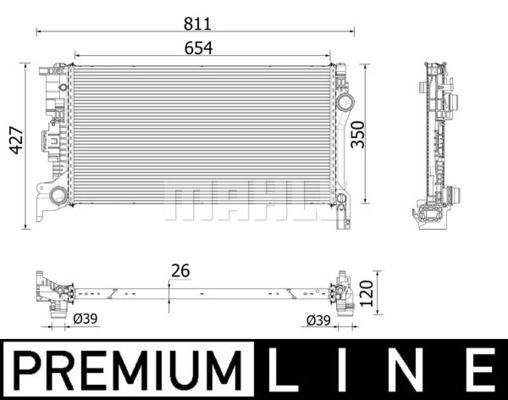 CR2335000P MAHLE Радиатор, охлаждение двигателя