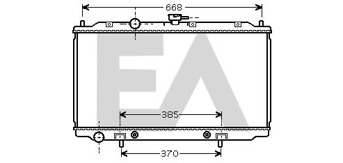 31R18084 EACLIMA Радиатор, охлаждение двигателя