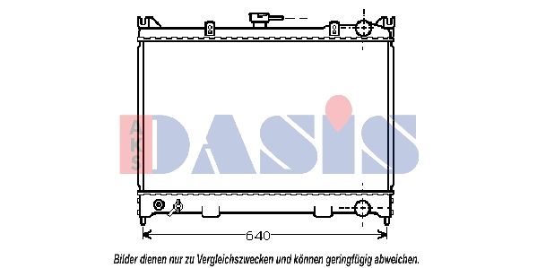 071710N AKS DASIS Радиатор, охлаждение двигателя