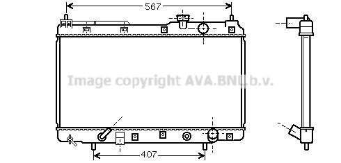 HDA2104 AVA QUALITY COOLING Радиатор, охлаждение двигателя