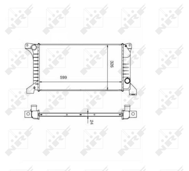 516212 NRF Радиатор, охлаждение двигателя