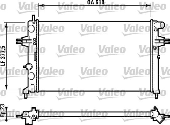 732729 VALEO Радиатор, охлаждение двигателя