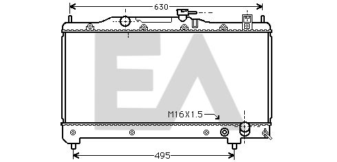 31R71119 EACLIMA Радиатор, охлаждение двигателя