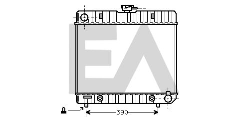 31R50027 EACLIMA Радиатор, охлаждение двигателя