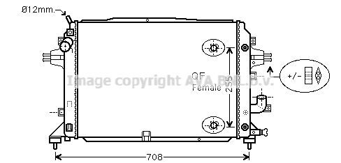 OLA2460 AVA QUALITY COOLING Радиатор, охлаждение двигателя