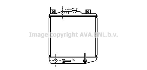 SZ2023 AVA QUALITY COOLING Радиатор, охлаждение двигателя