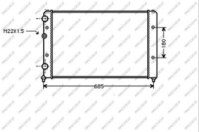 ST027R009 PRASCO Радиатор, охлаждение двигателя