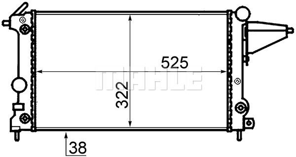 CR432000S MAHLE Радиатор, охлаждение двигателя