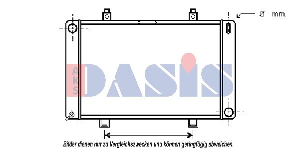 250120N AKS DASIS Радиатор, охлаждение двигателя