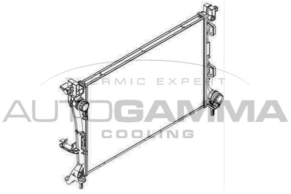 107086 AUTOGAMMA Радиатор, охлаждение двигателя