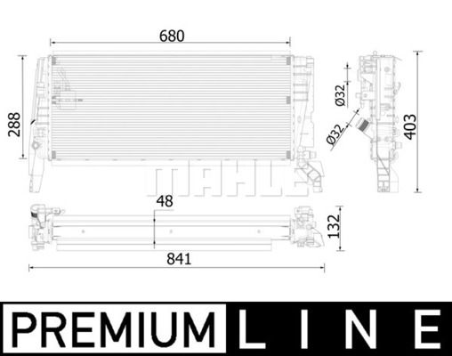 WG2183281 WILMINK GROUP Радиатор, охлаждение двигателя