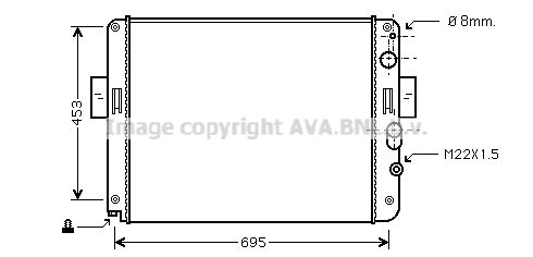 IV2061 AVA QUALITY COOLING Радиатор, охлаждение двигателя