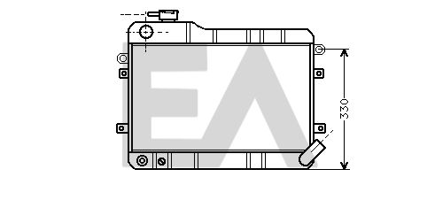 31R39001 EACLIMA Радиатор, охлаждение двигателя