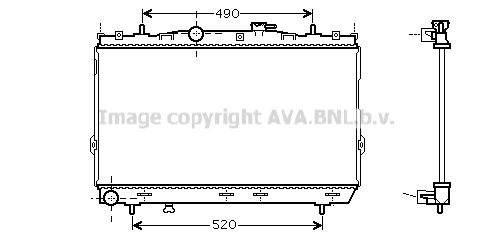 HY2104 AVA QUALITY COOLING Радиатор, охлаждение двигателя