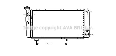 RT2008 AVA QUALITY COOLING Радиатор, охлаждение двигателя