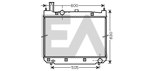 31R71233 EACLIMA Радиатор, охлаждение двигателя