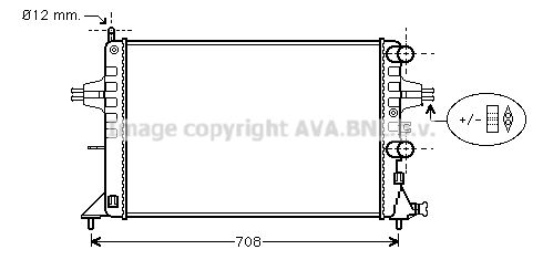 OLA2255 AVA QUALITY COOLING Радиатор, охлаждение двигателя