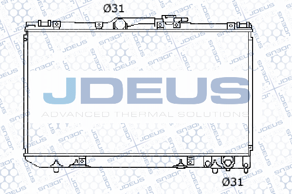 028N25 JDEUS Радиатор, охлаждение двигателя