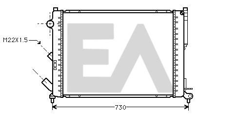 31R60101 EACLIMA Радиатор, охлаждение двигателя