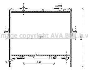 KA2179 AVA QUALITY COOLING Радиатор, охлаждение двигателя